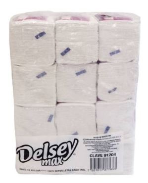 Servilletas Delsey, 12 paquetes de 100 piezas
