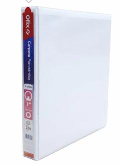 CARPETA PANORÁMICA BLANCA 1 D ANILLO 200 HOJAS