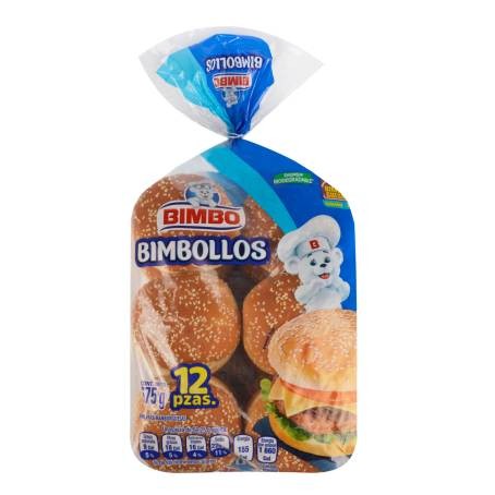 Bimbollos Bimbo con ajonjoli, paquete de 12 piezas