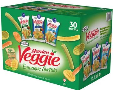 Veggie Garden (botana de papa y vegetales) - 30 piezas