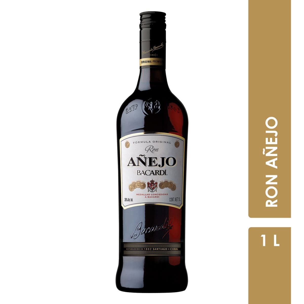 Ron añejo Bacardi 980 ml