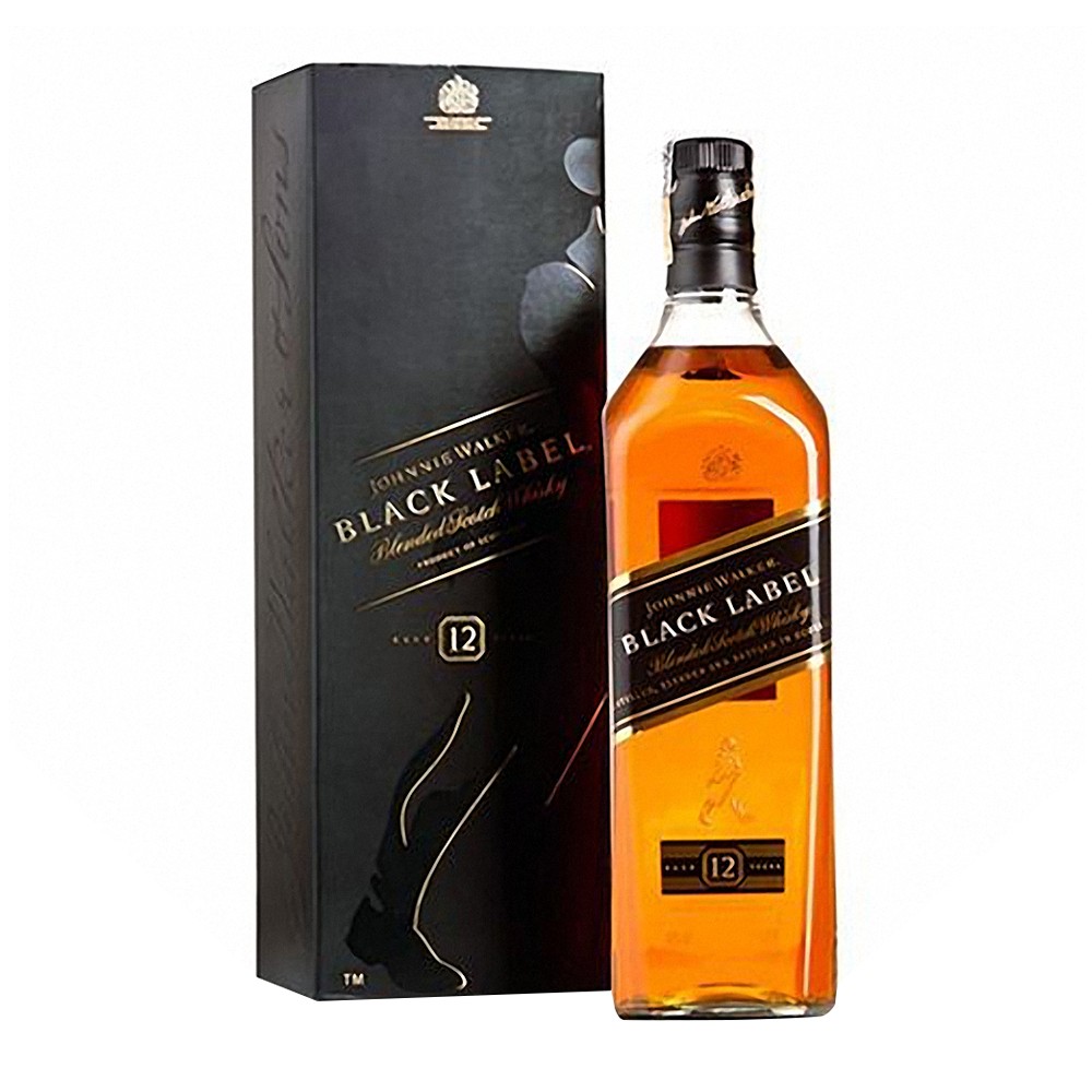 Whisky Johnnie Walker Black Label escocés 12 años 750 ml