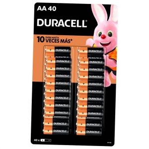 Paquete de 40 baterías AA Duracell