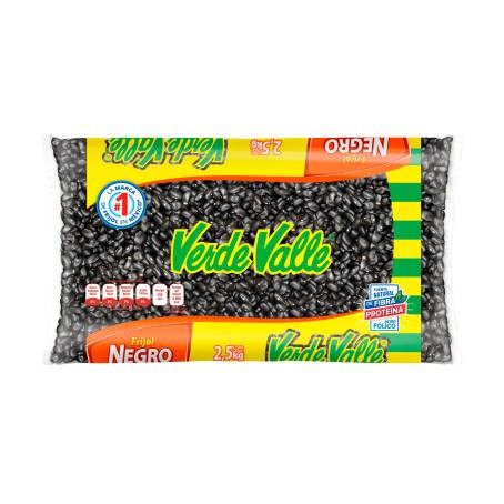 Frijol negro valle verde bolsa de 1kg