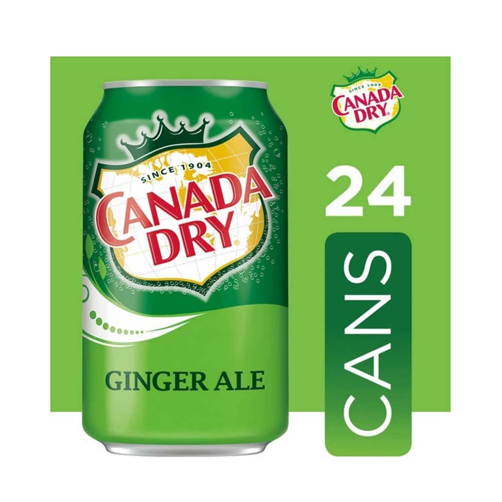Refresco Canada Dry mezcla de jengibre y tónica 237 ml paquete de 24 latas
