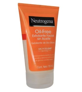 Gel exfoliante facial Neutrogena Oil Free 124 ml