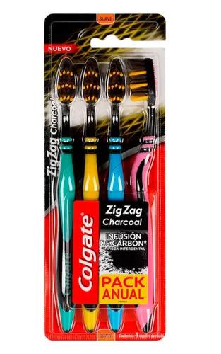 Cepillo dental Colgate de carbón paquete de 4