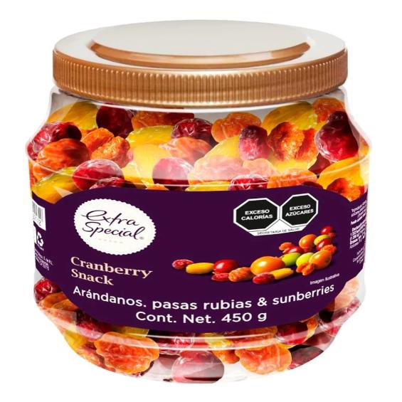 Extra Special mix de arandanos, pasas rubias y sunberries, 450gr