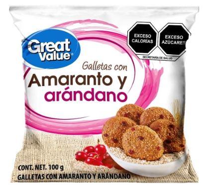 Galletas con amaranto y arándano