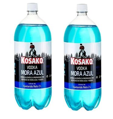 Vodka + mezcla de arándano bebida suave paquete de 2 botellas de 2 litros cada una