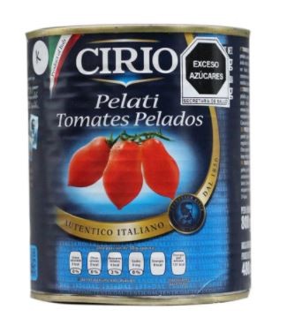 TOMATE PELADO ENTERO LATA DE 800G