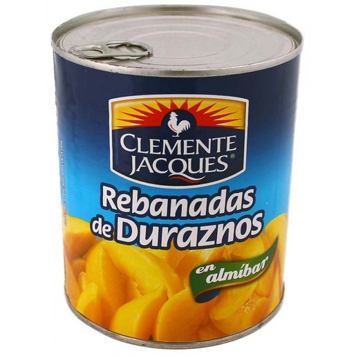 MITADES DE DURAZNO EN ALMIBAR LATA 820GR