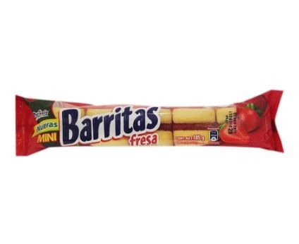 Mini barritas de fresa 185 g