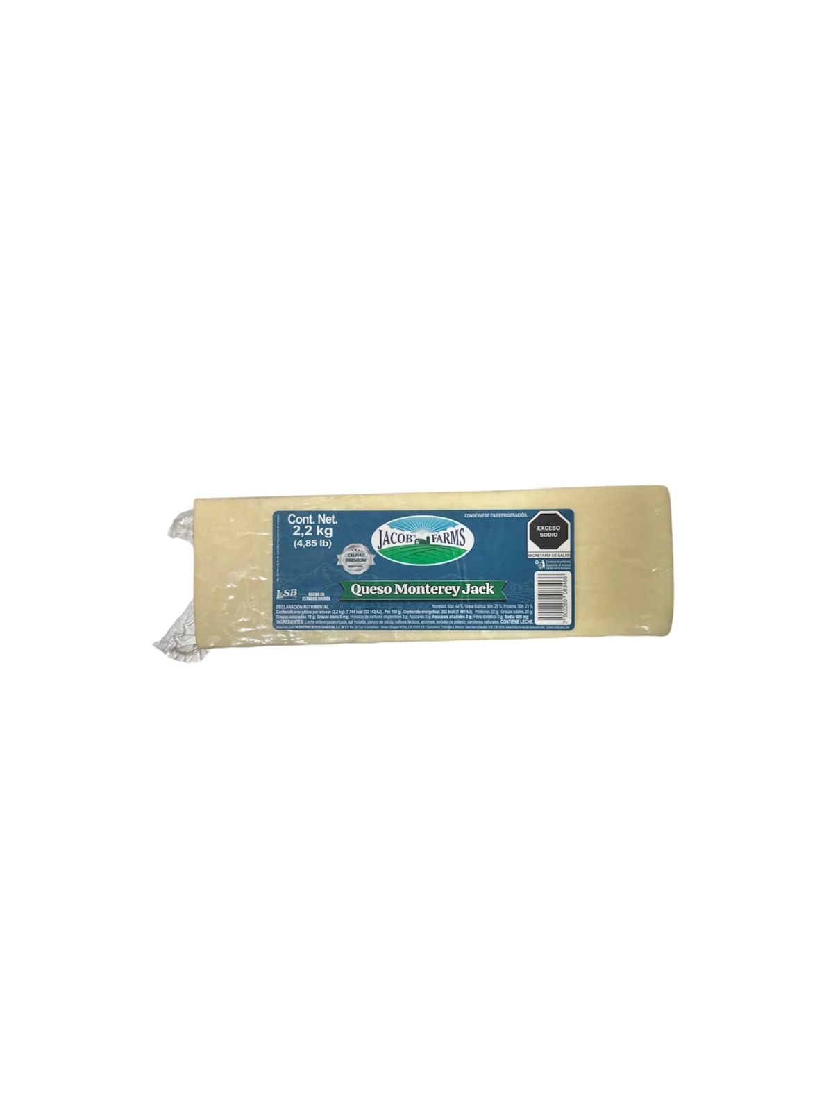 QUESO MONTERREY JACK 2.2 KG /KG