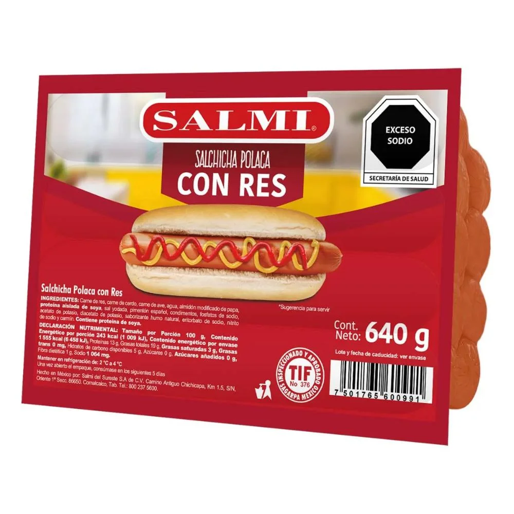 SALCHICHA POLACA DE 640 GRS