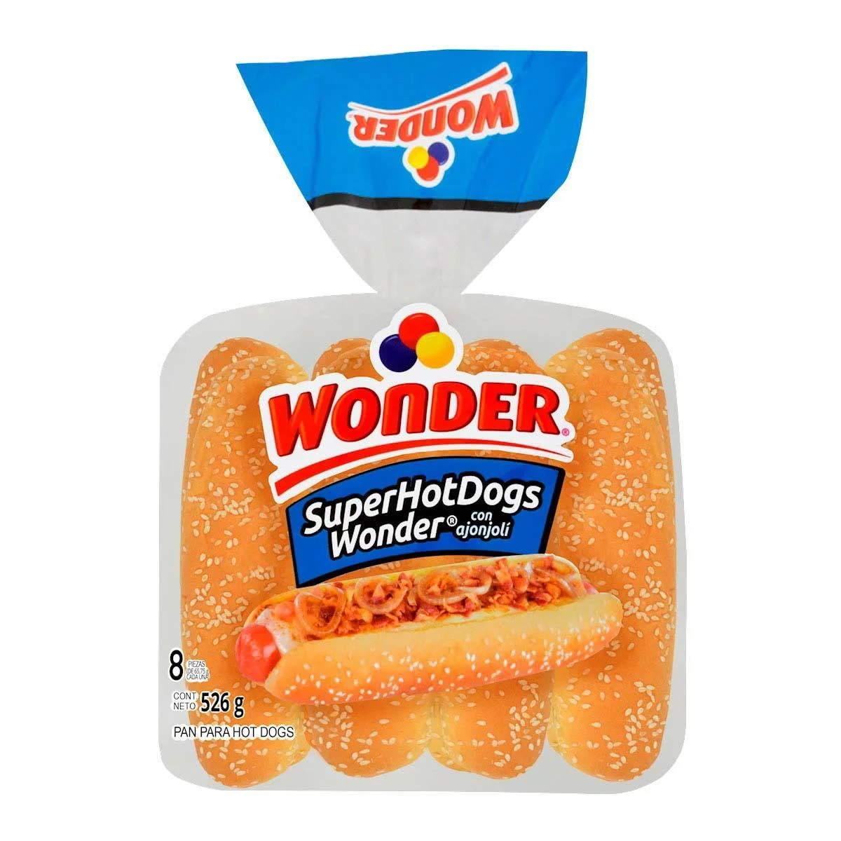BIMBO WONDER SUPER HOT DOGS 8PZ