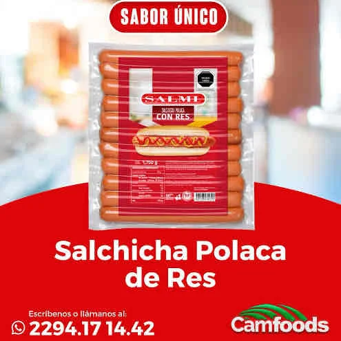 SALCHICHA POLACA DE RES 1.750kg